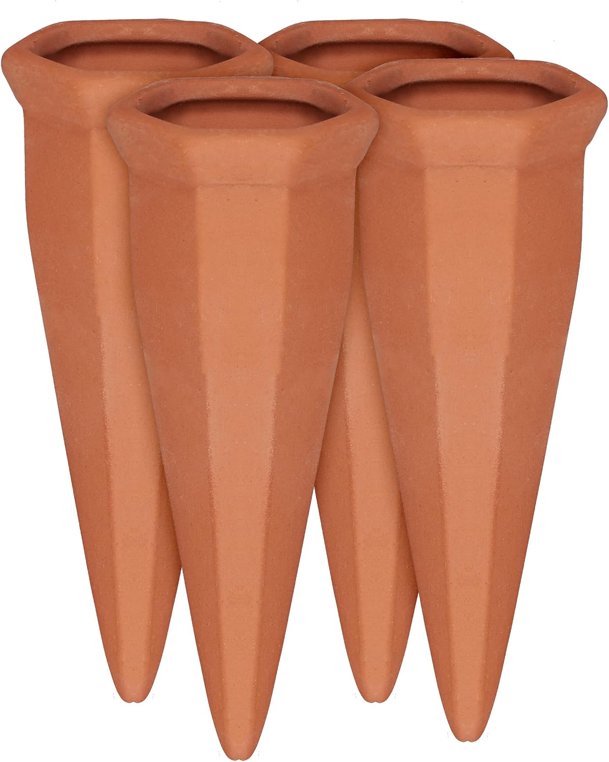 Wasserspender für Pflanzen: 4er Set, orange